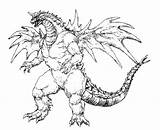 Pages Rodan Coloring Godzilla Shin Template Biollante sketch template