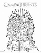 Ned Stark Coloring sketch template