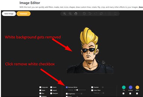 remove white background   image  dev tools