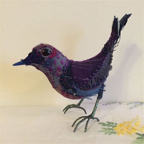 create   textile bird sculpture sculpting  fabric explore