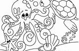 Sea Animals Coloring Pages Baby Getcolorings Color Printable sketch template