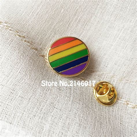50pcs custom badge hard enamel pins and brooch rainbow