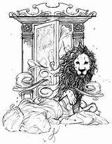 Narnia Coloring Wardrobe Aslan Lion Witch Pages Chronicles Colouring Come Color Drawing Printable Adult Book Print Draw Getcolorings Nárnia Books sketch template