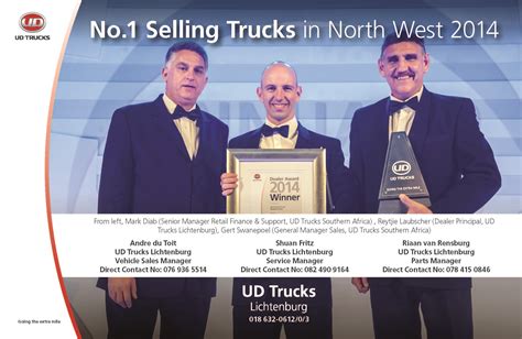 ud trucks lichtenburg shines  dealer awards