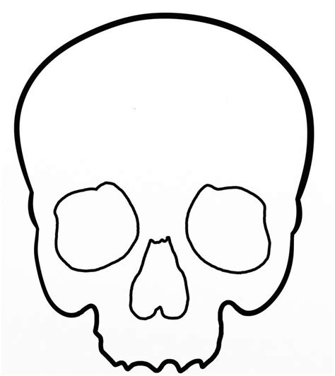 skull template skull silhouette skull drawing