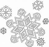 Coloring Snowflake Pages Preschoolers Printable Kids Popular sketch template