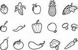 Vegetables Coloring Fruits Pages Vegetable Colouring Kids Drawing Fruit Print Colour Color Sheets Printable Veggies Paintingvalley Drawings Coloringhome Choose Board sketch template