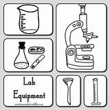 Clipart Science Equipment Lab Apparatus Tools Kids Botany Laboratory Types Different Cliparts Coloring Chemistry Material Tool Sheets Clipground Materials Library sketch template