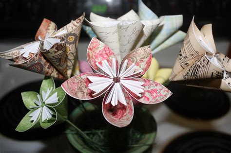 farmers granddaughter japanese origami paper flowers