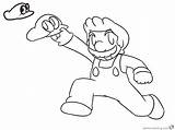 Mario Coloring Odyssey Pages Super Xero Lineart Printable Kids sketch template