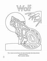 Native Pages Coloring American Wolf Symbols Animal First Nations Animals Nation Printable Colouring Color Spirit Ojibway Wordpress Kids Getcolorings Illustrator sketch template