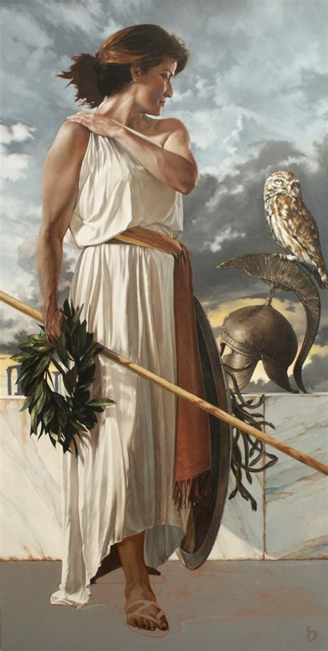 greek mythology athena goddess painting mavieetlereve