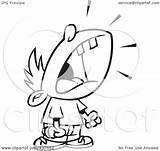 Crying Temper Tantrum Outline Boy Throwing Clipart Clip Illustration Royalty Rf Toonaday Line Leishman Ron Clipground Regarding Notes sketch template