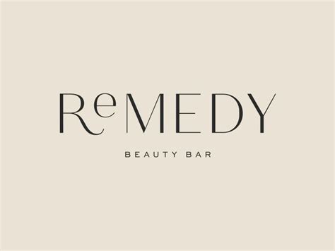remedy primary logo typographic logo logo design minimalist logo design
