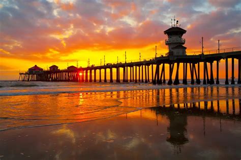 beaches    sunset  california