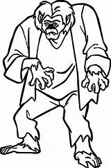 Scooby Doo Monster Coloring Pages Drawing Face Getdrawings Clipartmag sketch template