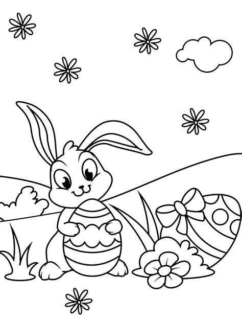 easter coloring pages  kids easter coloring book bunny