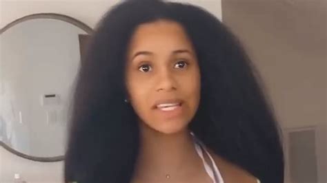 watch cardi b makes a hair mask her and her daughter metro video