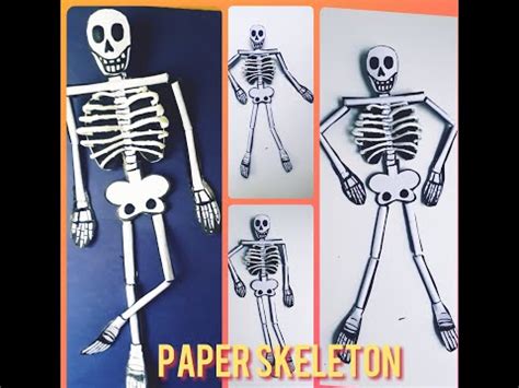 paper skeleton crafting  model  paper skeleton youtube