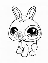 Bunny Coloring Pages Cute Face Easter Lps Kids Animal Shop Pet Baby Littlest Easy Drawing Rabbit Bunnies Printable Color Sheets sketch template