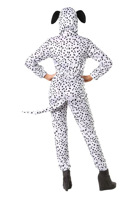 cozy dalmatian costume jumpsuit for women