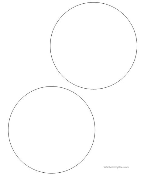 printable circle templates large  small stencils circles