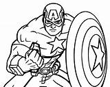 America Captain Coloring Pages Avengers Captainamerica Coloringpages4u sketch template