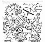 Coloring Tucson Pages Totally Adorable Themed Print These Pdf July sketch template