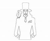 Rob Lucci Piece Character Coloring Pages sketch template