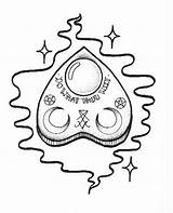 Ouija Planchette sketch template