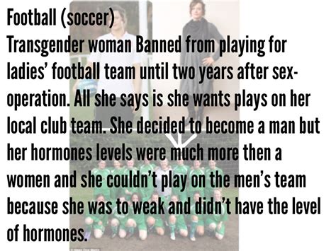 Any Gender Should Be Able To Play Any Kinds Of Sports