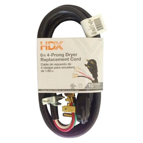 hdx  ft  wire dryer replacement cord hd   home depot