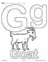 Pages Alphabet Goat Worksheets Supplyme Sheets sketch template