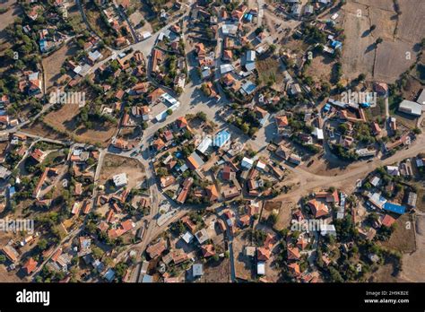 foundation village drone shot   enez edirne turkey stock photo alamy