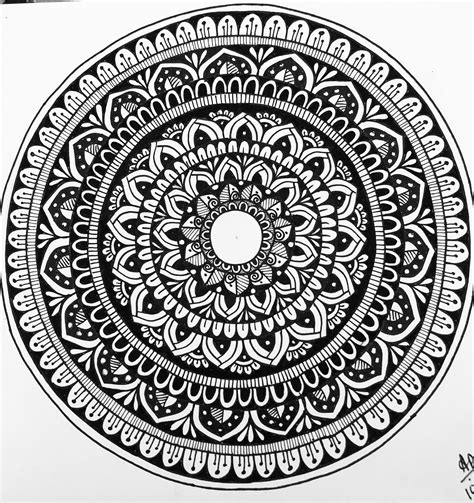 black  white mandala zentangle art mandala art mandala design
