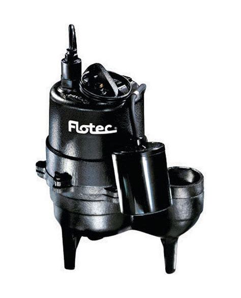flotec  hp  gph cast iron submersible sewage pump walmartcom