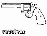 Coloring Pages Gun Guns Color Pistol Revolver Print Handgun Army Printable Boys Weapons Book Kids Drawing Designlooter Military Sheet Onlinecoloringpages sketch template