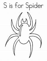 Spider Coloring Pages Outline Printable Kids Print Alphabet 66e1 Animal Web Color Blank Book Popular Twistynoodle sketch template
