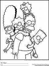 Simpson Simpsons Coloriage Imprimer Colorier sketch template