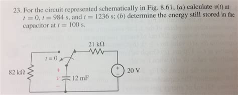 solved   circuit represented schematically  fig cheggcom