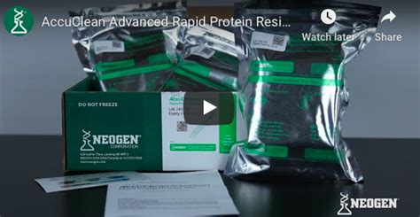 neogen accuclean advanced rapid protein residue test  tests team medical scientific sdn bhd