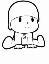 Pocoyo Coloring Pages Kids Printable Gif sketch template