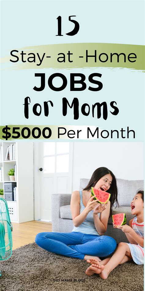 25 Best Stay At Home Mom Jobs That Pay Well Mom Jobs Stay At Home