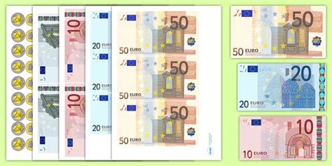 euro money cut outs euros money cut outs pretend money fake money