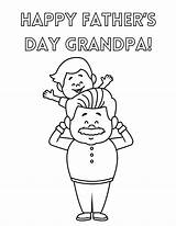Fathers Grandpa sketch template