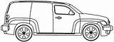 Hhr Panel Chevrolet Blueprints Van 2010 Car sketch template