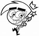 Fairly Parents Odd Coloring Pages Cosmo Draw Cartoon Drawing Step sketch template