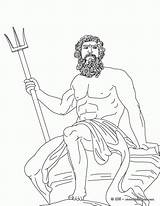 Coloring Greek God Poseidon Drawing Pages Dionysus Hades Gods Ancient Para Dibujos Sea Drawings Griegos Jackson Percy Romanos Mythology Dios sketch template