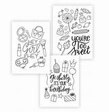 Coloring Cards Printable Greeting Print Color Pages Damasklove Downloads Click Birthday Choose Board sketch template