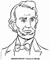 Lincoln Abraham Coloring Pages Kids Sheets Colouring Adult sketch template